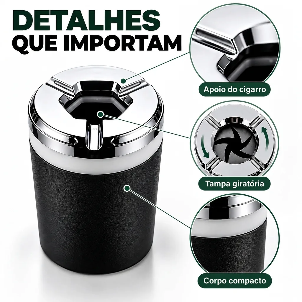 Detalles del borde y apoyo para cigarrillos