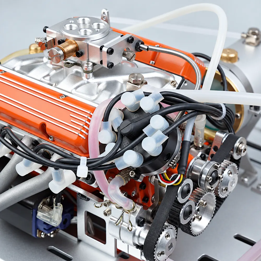 Kit de Motor V8 de Mesa 1/6, 4 Tempos, 44cc, Refrigerado a Água, OHV, Gasolina, Modelo Small-Block — foto 20