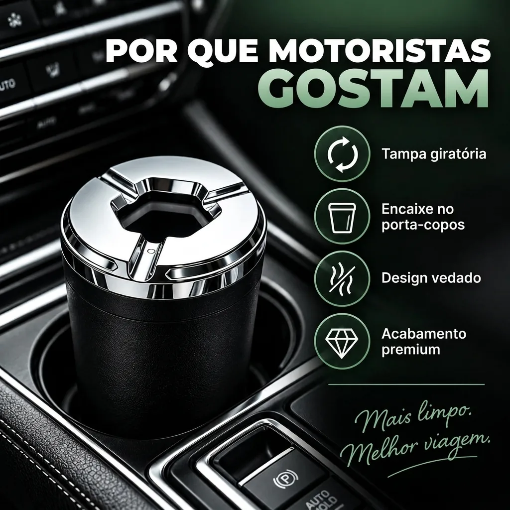 Estructura interna y limpieza del cenicero vehicular