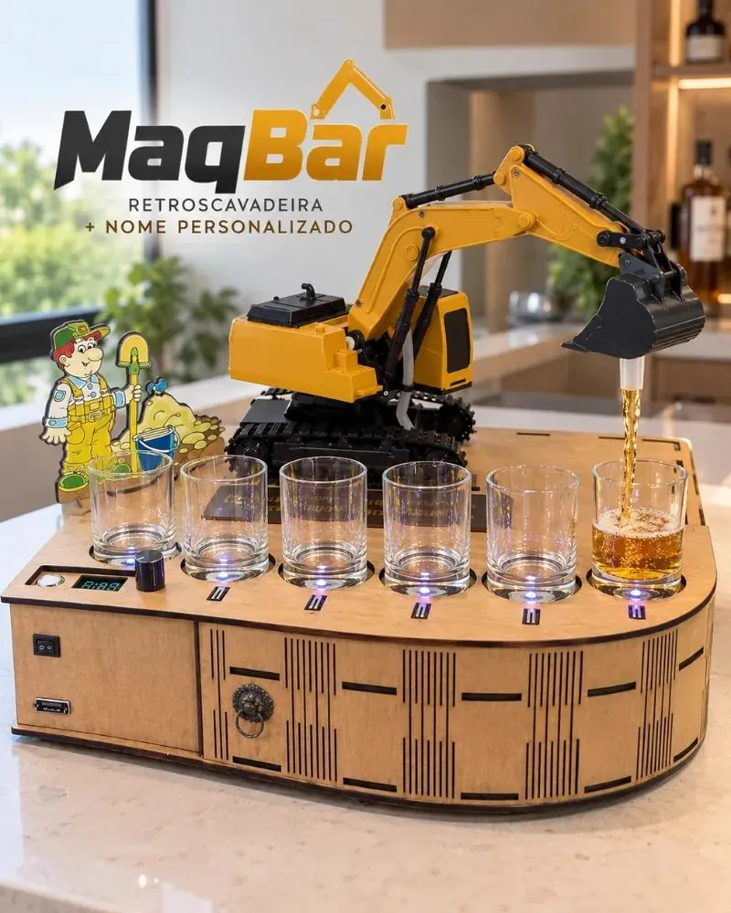 MaqBar™ – Dispensador de Bebidas Retroexcavadora