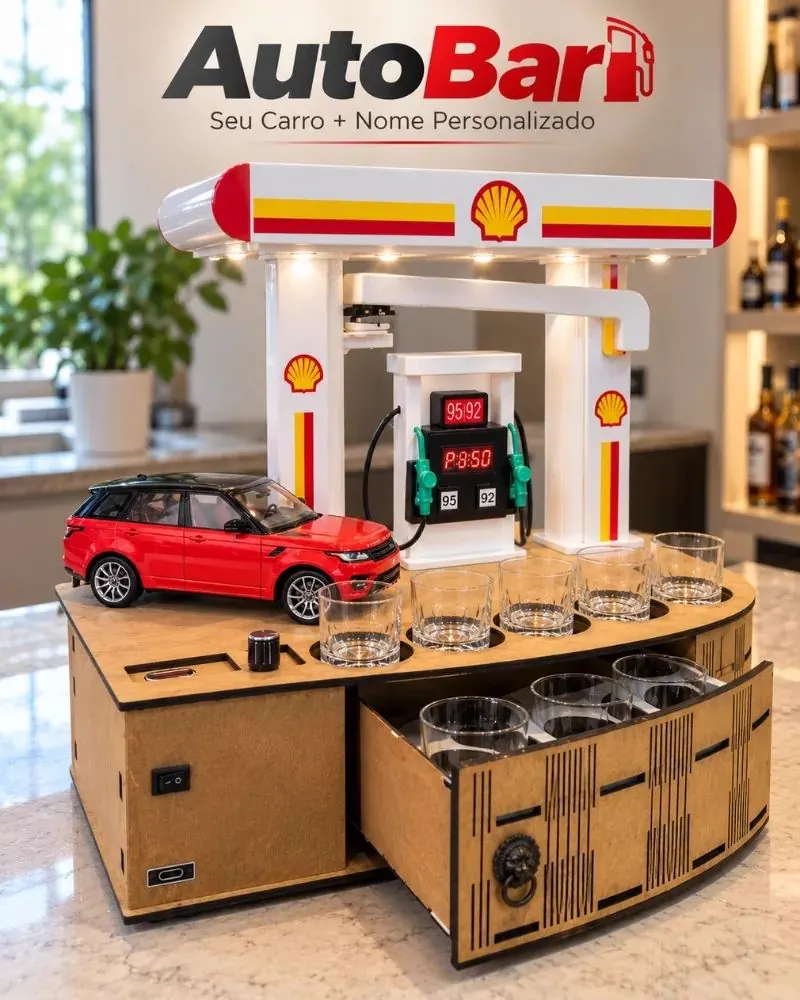 AutoBar™ – Dispensador de Bebidas de Auto y Estación Personalizada