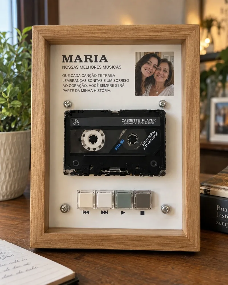 Cuadro con Reproductor de Casetes Vintage · WM-EX622